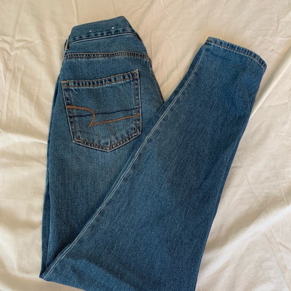 American Eagle mom jean size 0